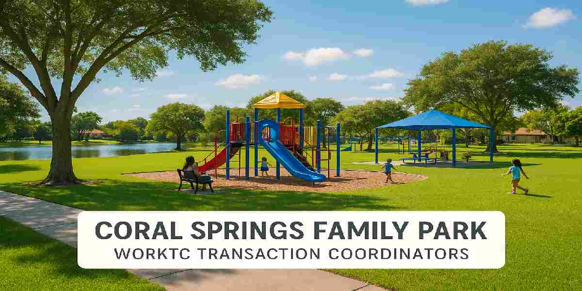 Family-friendly park in Coral Springs, FL, highlighting WorkTC South Florida Transaction Coordinator services for suburban homes