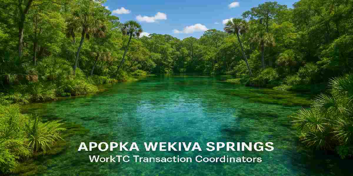 Lush greenery and clear waters of Wekiva Springs State Park near Apopka, FL, with WorkTC Transaction Coordinators for nature-centric properties